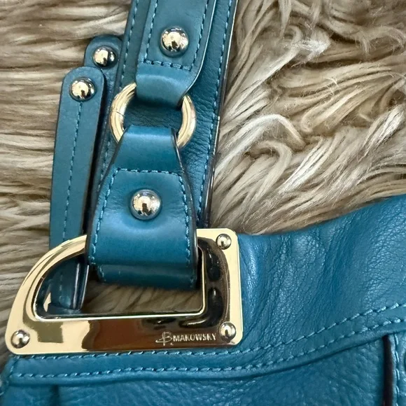 Like NEW - B. Makowsky Classic leather Bag - Reg $300 - Picture 13 of 15